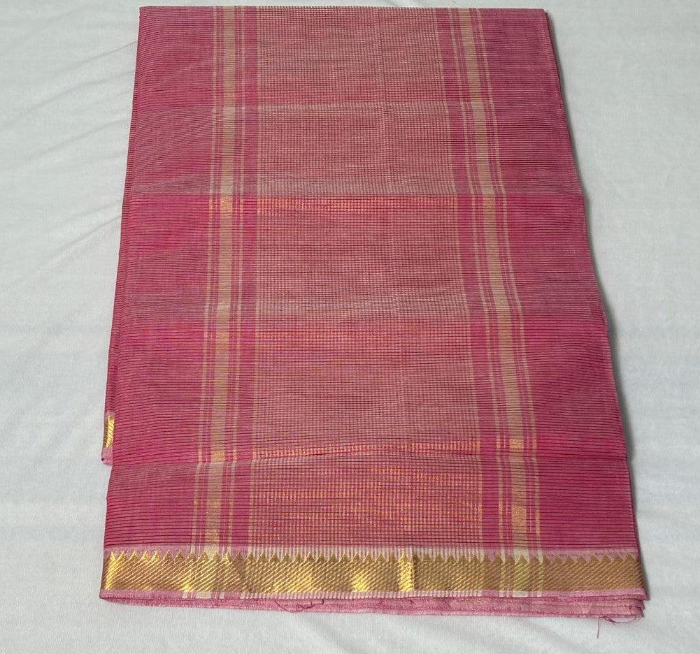 Pink Petal Cotton Saree (CC202)