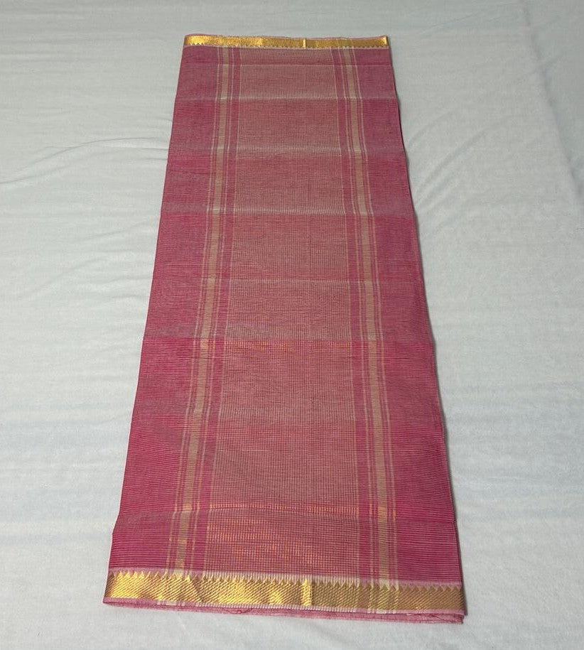 Pink Petal Cotton Saree (CC202)