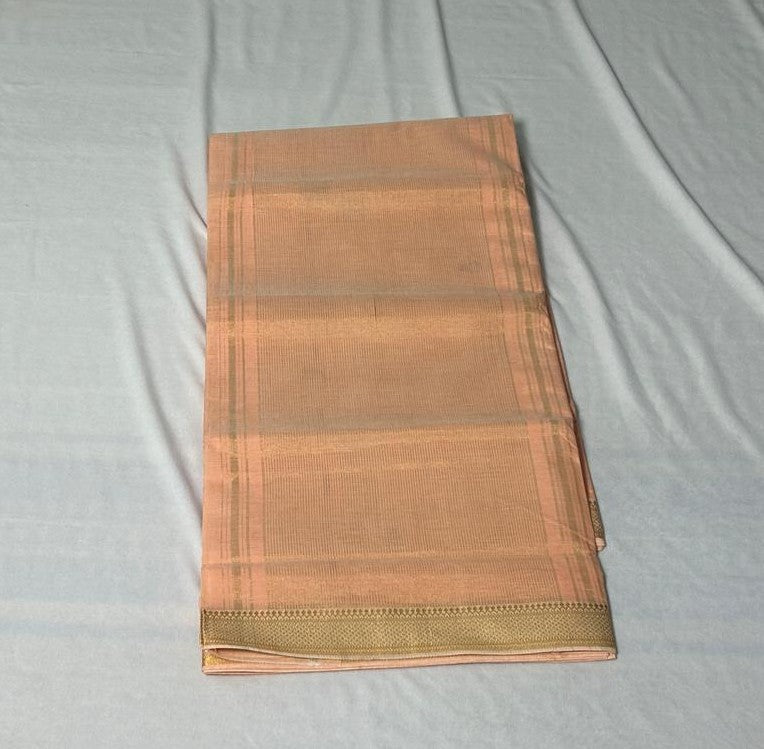 Peach Blossom Cotton Saree (CC302)