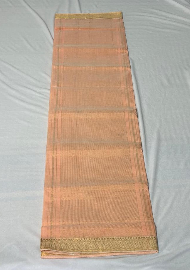 Peach Blossom Cotton Saree (CC302)