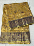 Royal Gold & Purple Designer Semi Silk Saree ( DT104)