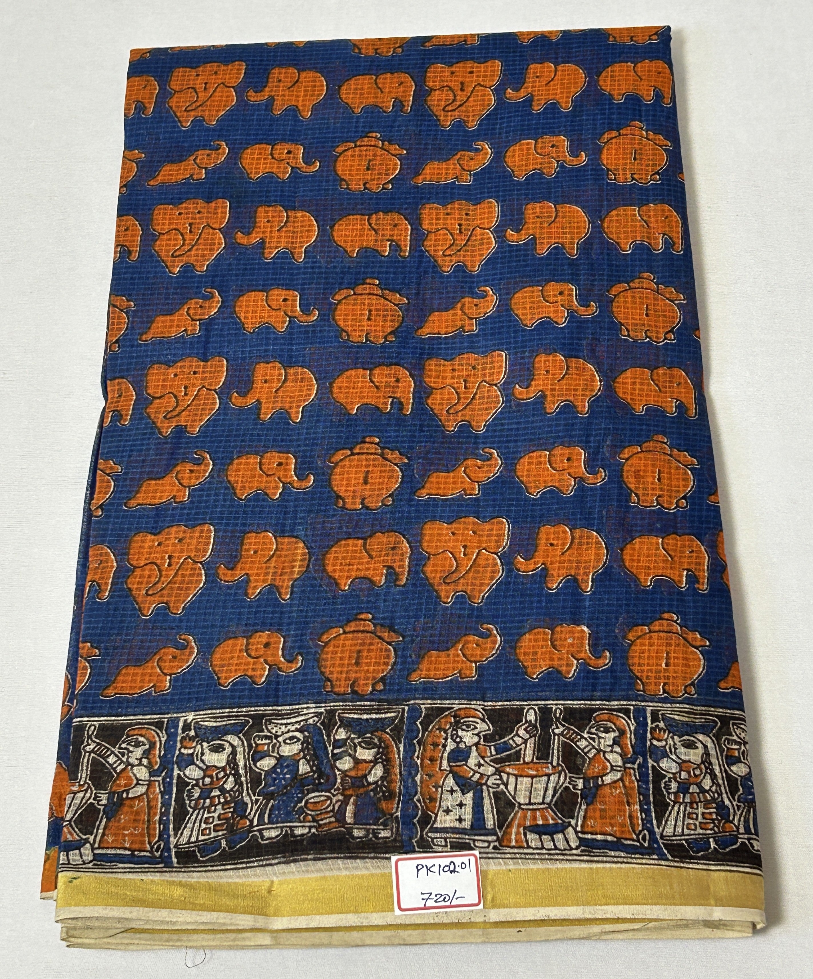 Digital Pen Kalamkari Saree (PK102-01)