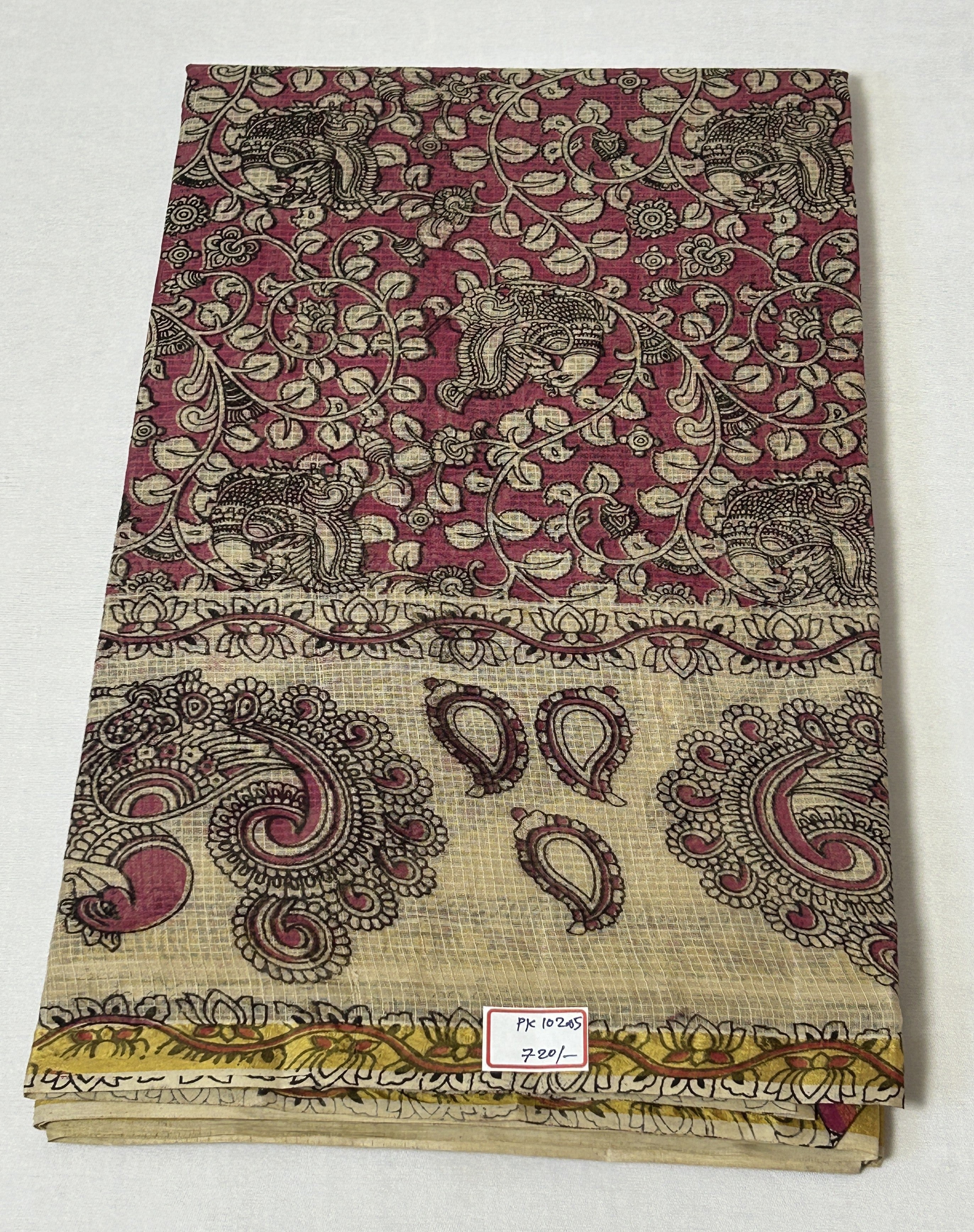 Digital Pen Kalamkari Saree (PK102-05)